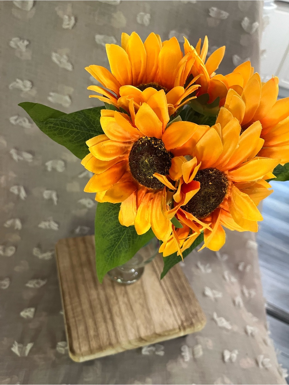 Bright Orange Faux Sunflower Bouquet - Home Accents - Picture 2 of 3